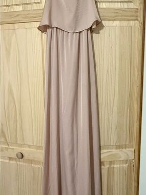 BCBG Dusty Blush Layered Maxi Dress
